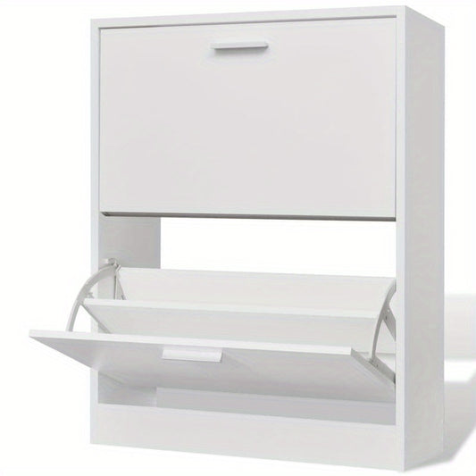 Schoenenkast – Schoenenrek – Schoenenopberger – Halmeubel – Opbergkast – Massief Hardhout – Wit – Ruimtebesparend Design – Duurzaam & Stevig