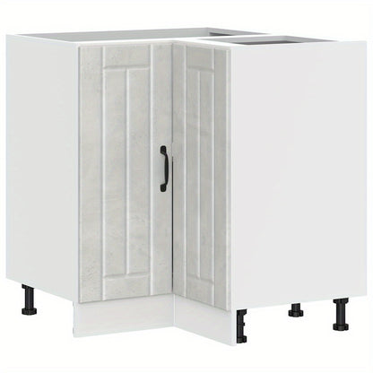 Kitchen corner base cabinet Lucca concrete grey wood material Storage Wall Cabinet Storage Box for Bedroom, Dining Room Living Room