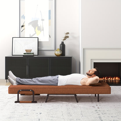 Bedbank – Slaapstoel – Slaapbank – Slaapfauteuil – Uitschuifbed – 4-in-1 Multifunctioneel – Verstelbare Rugleuning – Stabiel Metaal Frame tot 150 kg