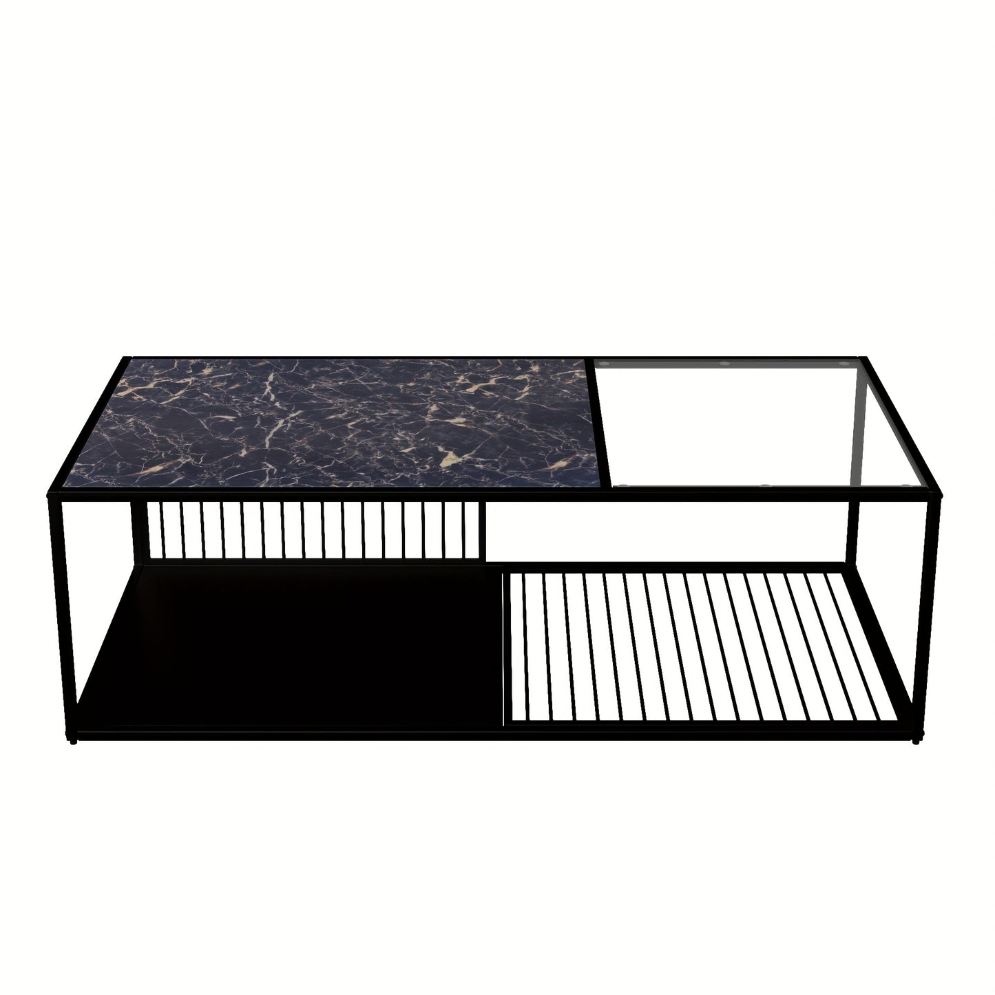 Coffee Table With Glass Wrought Iron Coffee Table With Lots Of Storage Space