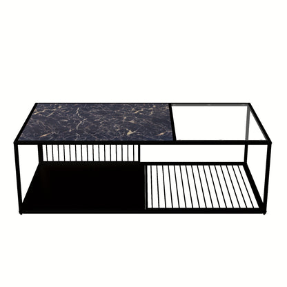 Coffee Table With Glass Wrought Iron Coffee Table With Lots Of Storage Space