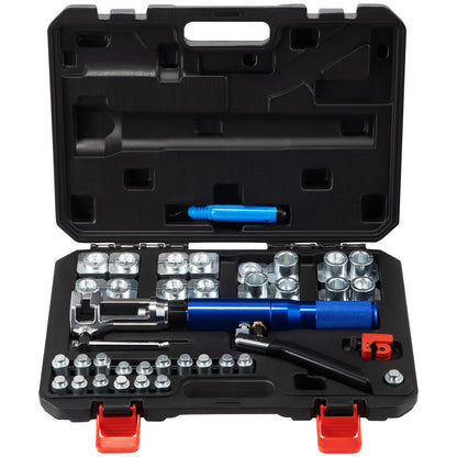 Hydraulische Flaring Tool Set – Remleiding Gereedschap – Buisverbuiger – Dubbele Flare Tool – Koperen Buis Flaring – 32-delige Set – Hydraulische Kracht – Geschikt Voor 3/16" Tot 1/2" Buizen
