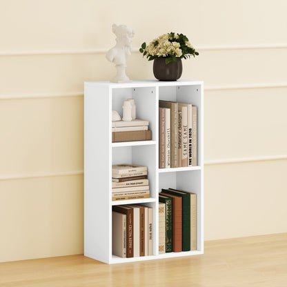 Boekenkast – Opbergkast – Rek – Stelling – Dressoir – Wit – Multifunctioneel & Ruimtebesparend – Stevig Spaanplaat Met Valbeveiliging