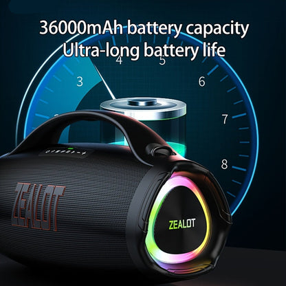 Draagbare Bluetooth Speaker – Draadloze Speaker – Outdoor Speaker – Wireless Speaker – Party Speaker – 160W Krachtig Geluid – 60 Uur Batterijduur – IPX5 Waterbestendig – Snelladen – Zwarte Met Rode Accenten