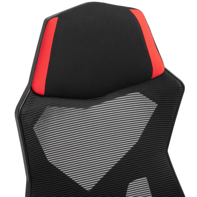 Bureaustoel – Gamingstoel – Werkstoel – Kantoorstoel – Stoel – Ergonomisch Design – Verstelbare Rugleuning Tot 135 Graden – Zwart Polyester