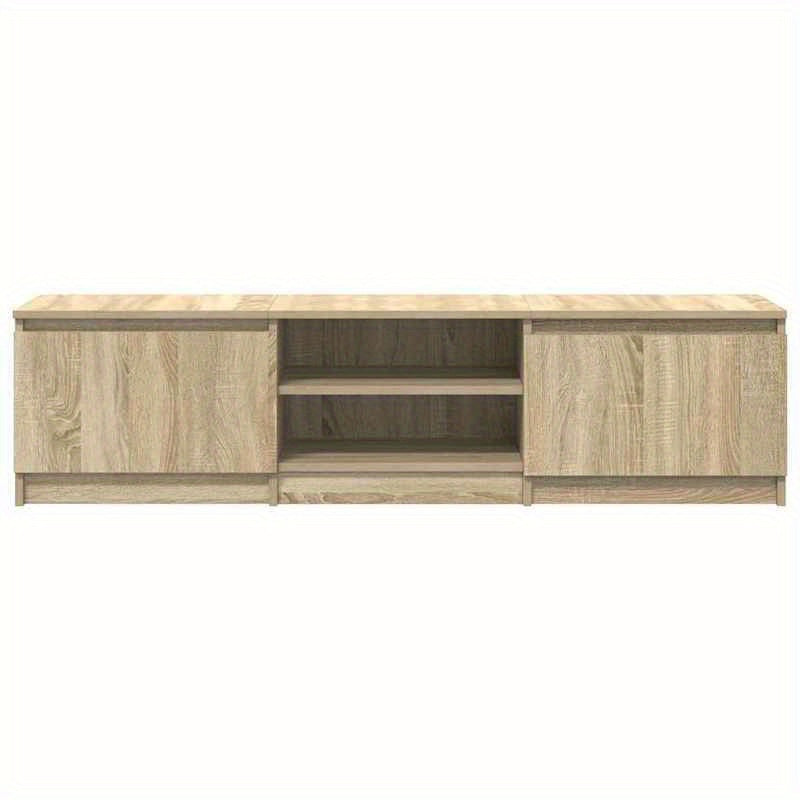 TV Meubel – TV Kast – TV Meubels – Media Kast – Entertainment Meubel – Sonoma Eiken Kleur – 140x40x35,5 cm – Hardhout