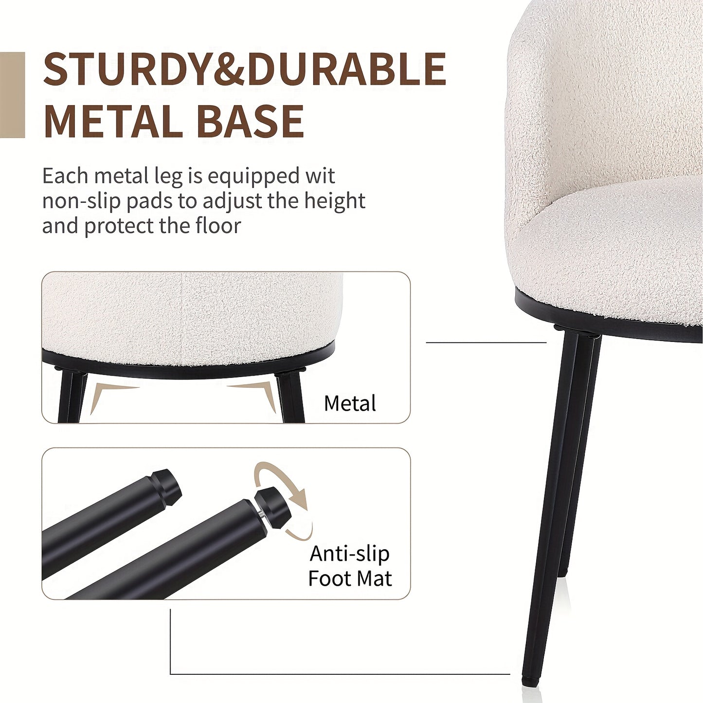 Eetkamerstoelen – Dining Stoelen – Keukenstoelen – Woonkamerstoelen – Café Stoelen – Set van 2 – Ergonomisch Armlos Design – Velvet Bekleding Met Metalen Frame