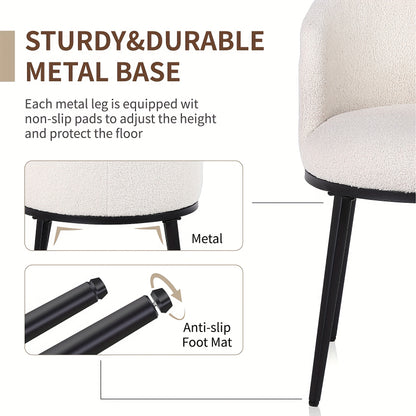 Eetkamerstoelen – Dining Stoelen – Keukenstoelen – Woonkamerstoelen – Café Stoelen – Set van 2 – Ergonomisch Armlos Design – Velvet Bekleding Met Metalen Frame
