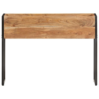 Bloemrek – Plantenrek – Bloemenstandaard – Plantenhouder – Plantenbak – Massief Acaciahout – Weerbestendig – 90x20x68 cm