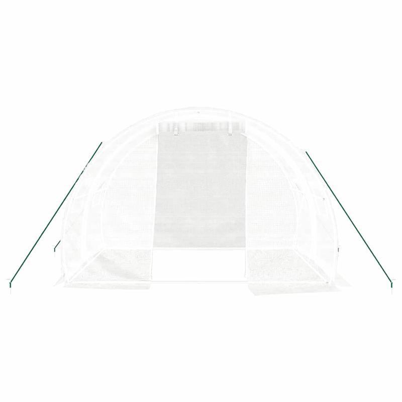 Kweekkas – Tuinkas – Broeikas – Plantenkas – Serre Bianco – Wit Stalen Frame – 6 m² Oppervlakte - 3x2x2m