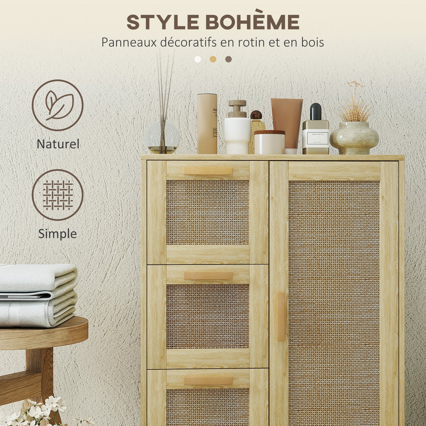 Mobiele Ladekast – Opbergkast – Kantoorwagen – Ladenkast – Archiefkast – Met Slot – Compact Formaat 40x40x61,5 cm – Witte Spaanplaat