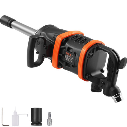 1 Inch Lucht Slagmoersleutel – Pneumatische Impact Gun – Slagmoersleutel – Luchtimpact Sleutel – Air Impact Wrench – Zware Klussen – Hoog Koppel 5175 ft-lbs – 8 Inch Lange Ankerstift