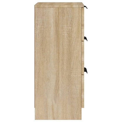 Sideboards 2pcs Sonoma Oak 30x30x70cm Engineered Wood