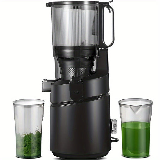Slowjuicer – Juicer – Sapcentrifuge – Sapmaker – Slow Extractor – 13,5 Cm Voederopening – 1,8 Liter Opvangcapaciteit - Zwart