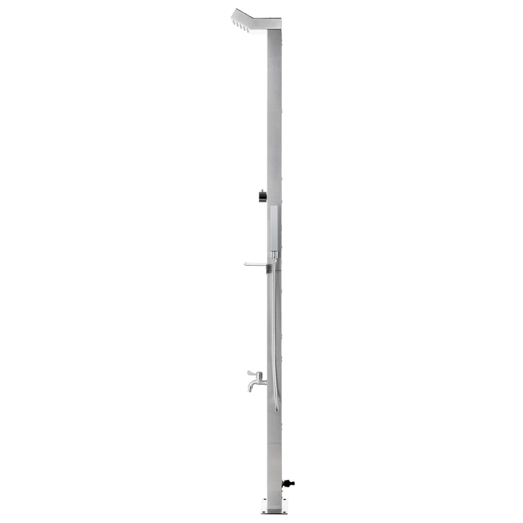 Buitendouche – Tuindouche – Zwembaddouche – Solar douche – Campingdouche – RVS 220 cm – Weerbestendig staal