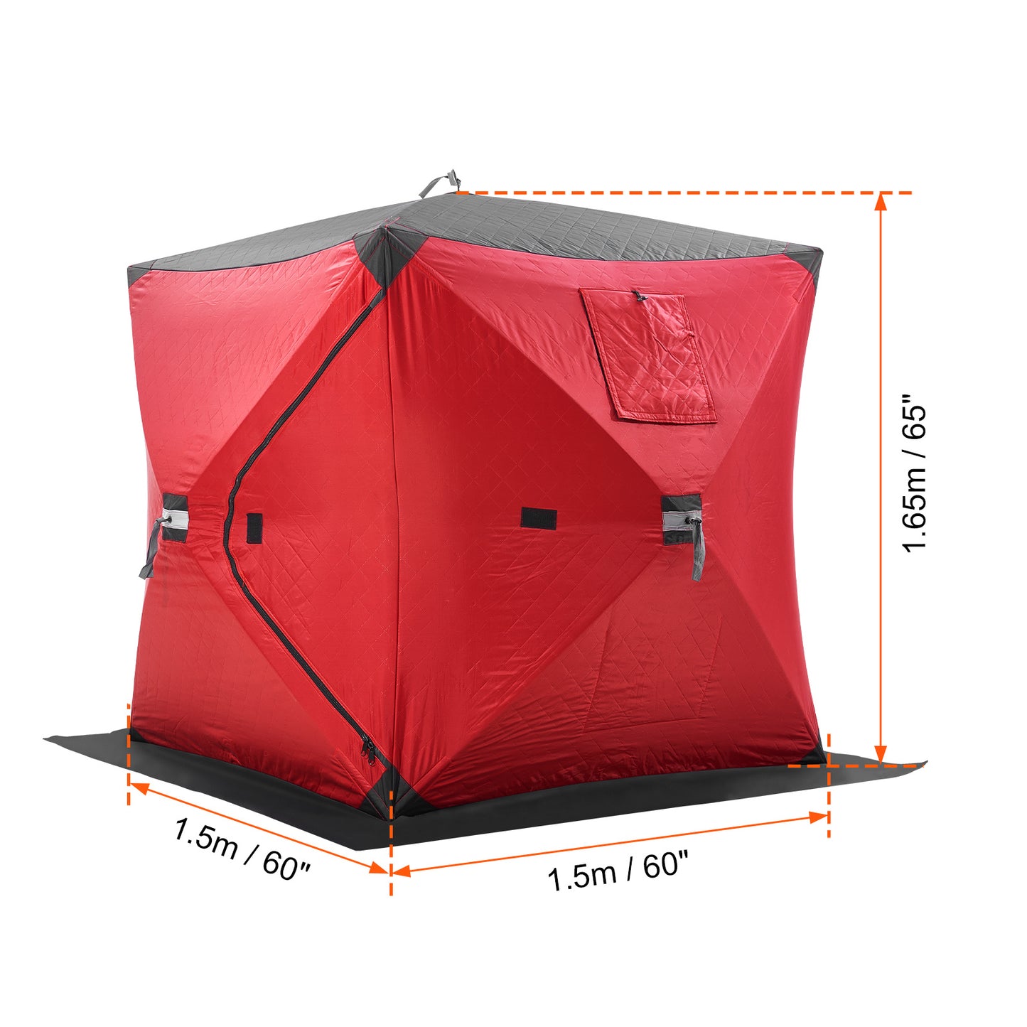 Pop-up IJsvis Shelter – IJsvis Tent – IJsvis Shelter – Vistuinhuis – Vistuinhut – Lichtgewicht & Draagbaar – Water- en Windbestendig Polyester