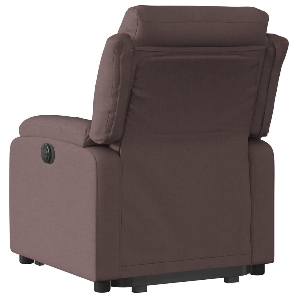 Staandmassagestoel – Staande Massagestoel – Verstelbare Relaxstoel – Massagestoel – Staande Stoel – Liftfunctie Voor Gemakkelijk Opstaan – Comfortabele Bekleding Donkerbruin