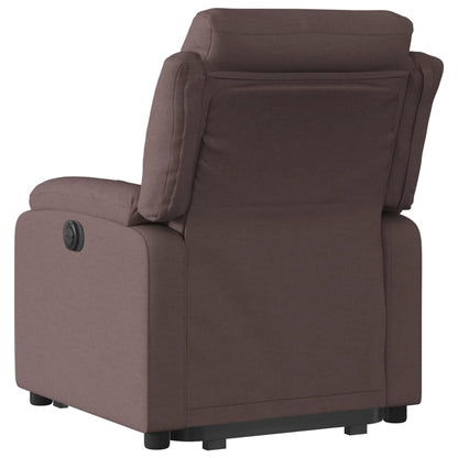 Staandmassagestoel – Staande Massagestoel – Verstelbare Relaxstoel – Massagestoel – Staande Stoel – Liftfunctie Voor Gemakkelijk Opstaan – Comfortabele Bekleding Donkerbruin