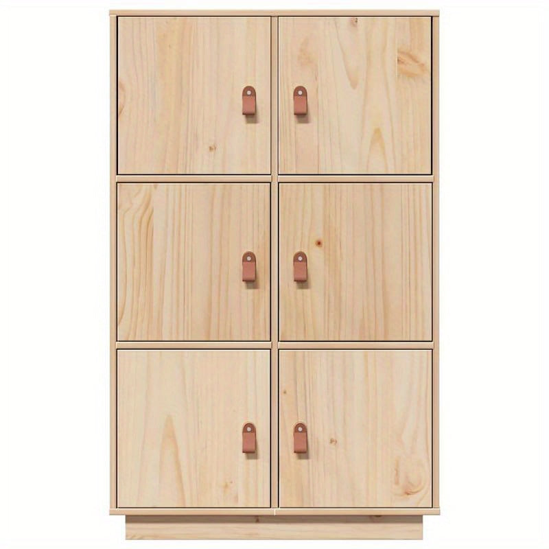 Opbergkast – Locker – Dressoir – Sideboard – Highboard – Massief Grenenhout – Stijlvol Design – 67x40x108,5 cm – Stevig & Ruim