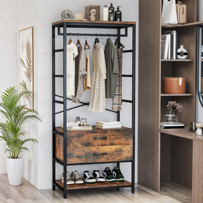 Halmeubel – Schoenenkast – Kapstok – Opbergmeubel – Entreekast – Industrieel – Massief Hout – Compact Ontwerp