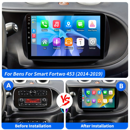 Android 2-DIN Autoradio – Car Radio – Multimedia Speler – Navigatiesysteem – 9 Inch Touchscreen – Android 15 – Draadloze Android Auto – Achteruitrijcamera Inclusief