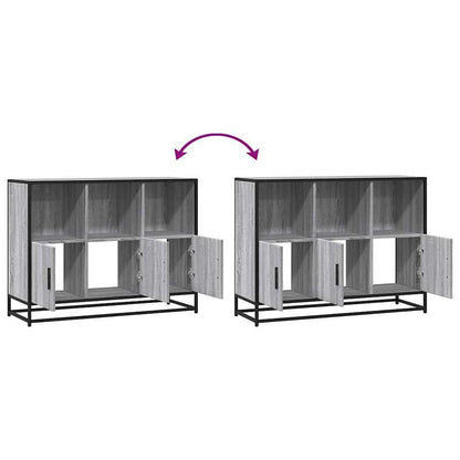 Sideboard 100x35x76cm edited wood gray sonoma oak-colored Practical and removable