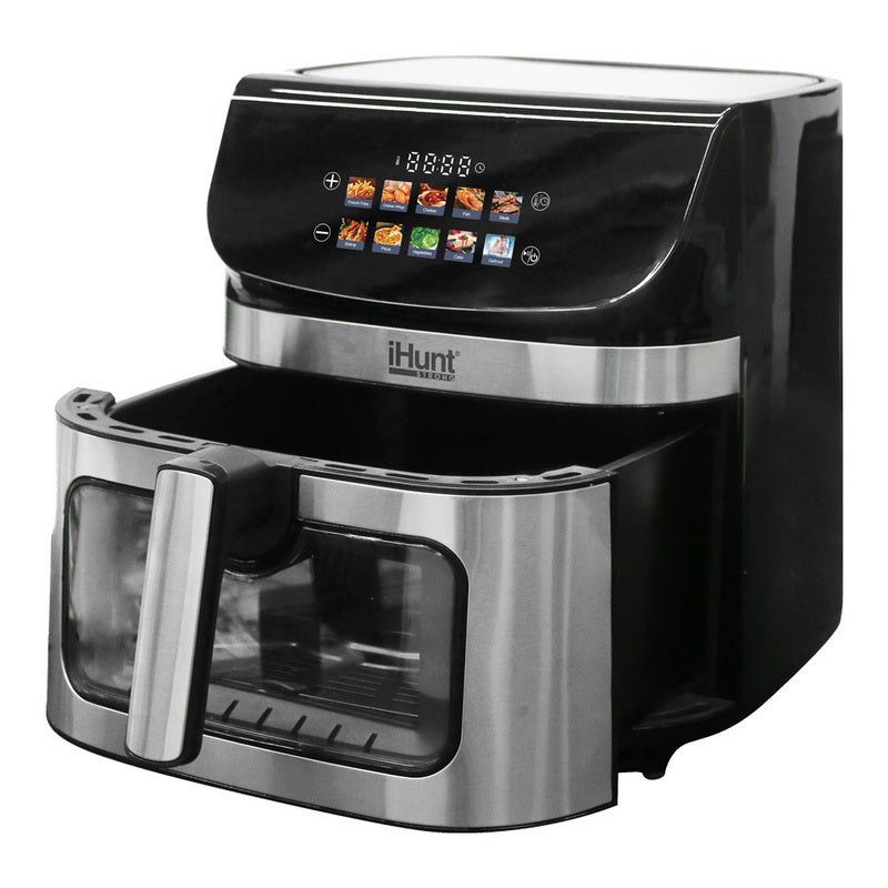 Airfryer – Heteluchtfriteuse – Digitale Friteuse – Luchtfriteuse – Air Fryer Oven – 9L Inhoud – 2200W Vermogen – Dubbel Verwarmingssysteem 360° – Roestvrijstaal