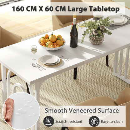 Eettafel – Tafel – Eetkamertafel – Keukentafel – Houten Tafel – Ruim 160 cm – Stevige Metalen Poten