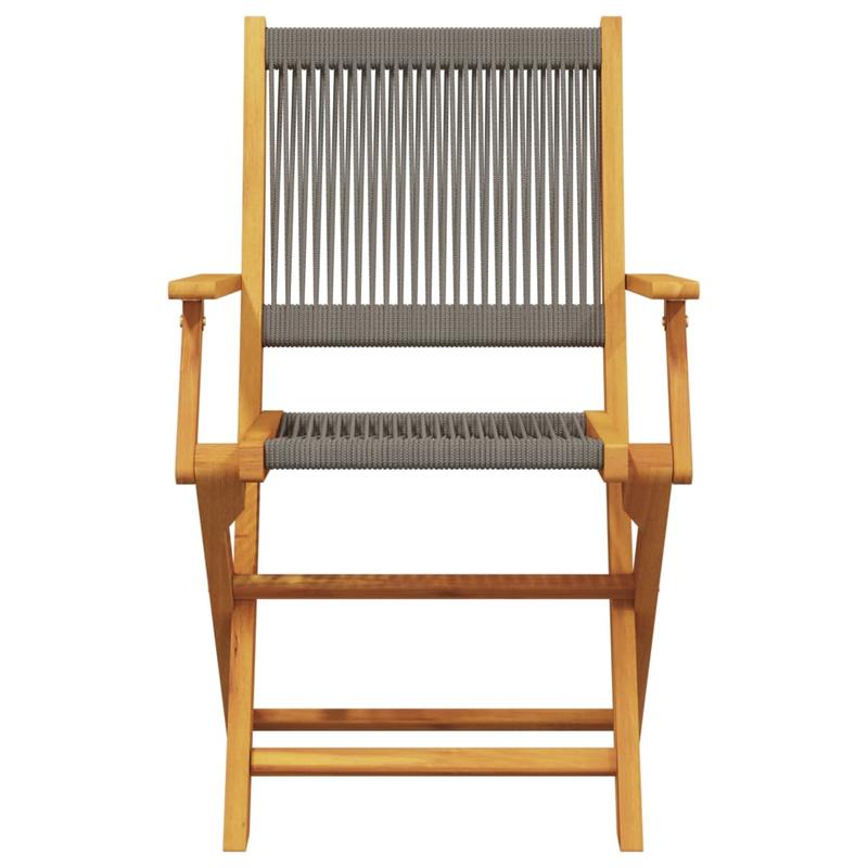 Inklapbare Tuinstoel – Buitenstoel – Campingstoel – Vissersstoel – Picknickstoel – Massief Acaciahout – Lichtgewicht Polypropyleen Frame