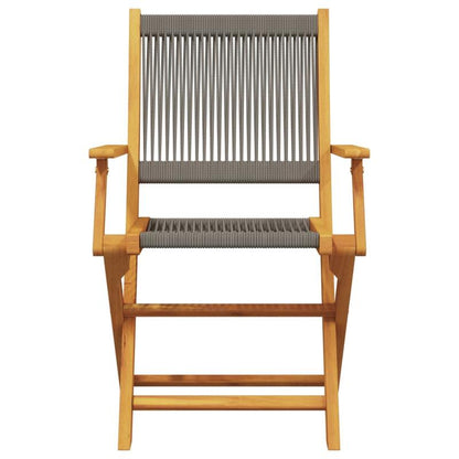 Inklapbare Tuinstoel – Buitenstoel – Campingstoel – Vissersstoel – Picknickstoel – Massief Acaciahout – Lichtgewicht Polypropyleen Frame