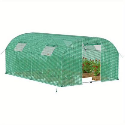 Kassenfolie – Kasfolie – Tuinkasfolie – Plantenkasfolie – Foliekas – 3x4 Meter – Stevige Transparante Kunststof – Met Ventilatieramen