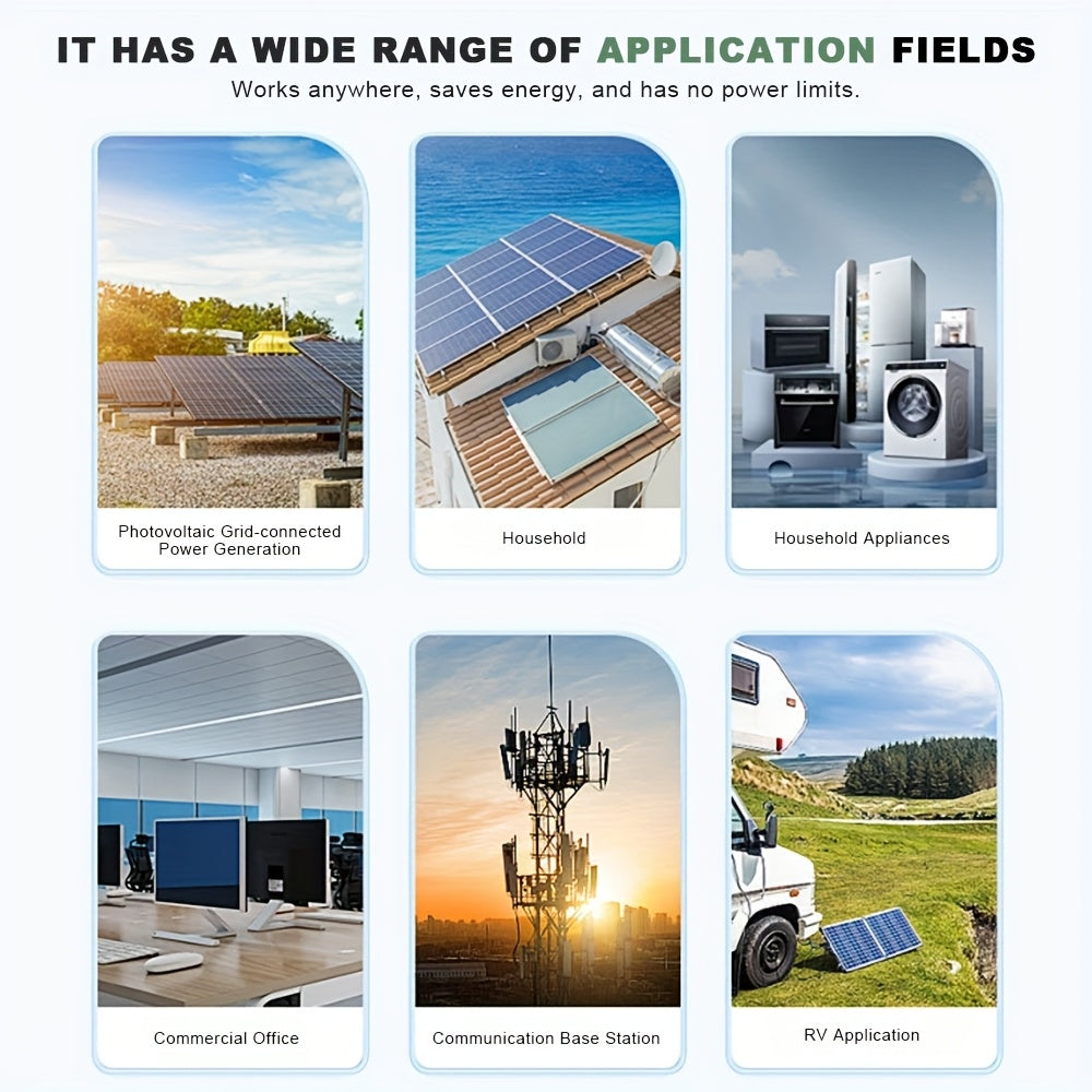 Zonnepaneel Omvormer – Solar Inverter – PV Inverter – Off-Grid Omvormer – MPPT Controller – 24V Naar 230V AC – 100A MPPT Laadregelaar – Hoge Frequentie Conversie