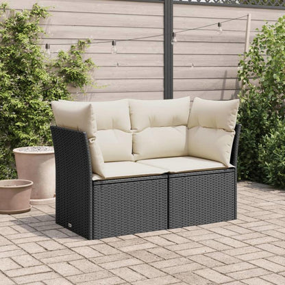 Tweezitsbank Buiten – Buitenbank – Tuinbank – Terrasbank – Loungesofa – Variant Noir – Weerbestendig & Comfortabel – Lichtgewicht & Onderhoudsvriendelijk