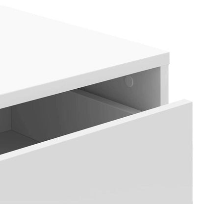 Drawer Cabinet 60X41X76 Cm Crafted Wood White