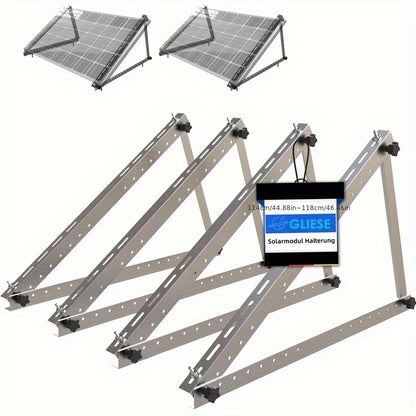 Verstelbare Zonnepaneelbeugels – Zonnepaneel Montagebeugels – Solar Beugels – Paneel Steunen – Balkon Steunen – Aluminium Materialen – Verstelbare Hoek 0°-90°
