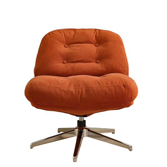 Draaifauteuil – Fauteuil – Loungestoel – Relaxstoel – Zithoekstoel – Hout – Handmatig Draaibaar – Compact En Duurzaam