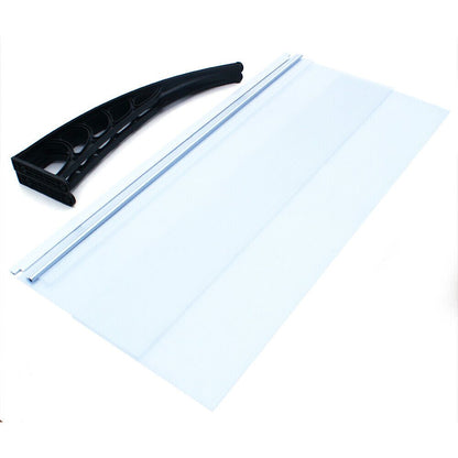 150cm Durable Polycarbonate Door Canopy Awning - Easy Assembly, Weather-Resistant Outdoor Shade for Front & Back Porch