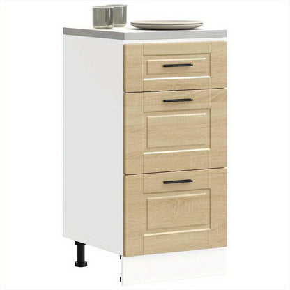 Kitchen base cabinet Porto Sonoma oak wood material Side Cabinet Organizer Storage Cabinet Storage Box for Bedroom, Living Room, Bathroom, Home Furniture