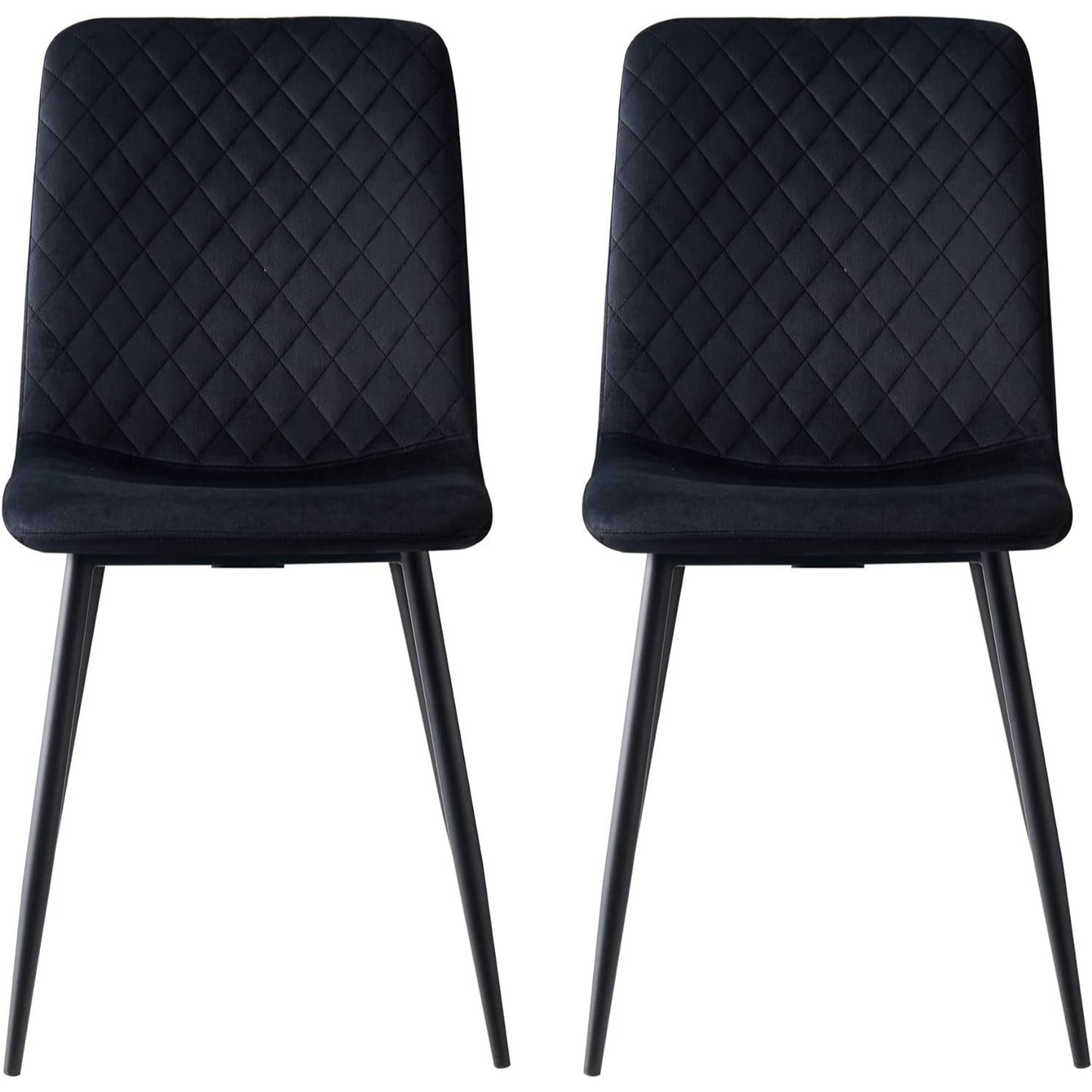Eetkamerstoelen – Stoelen – Kuipstoelen – Designstoelen – Velours Stoel – Set van 4 – Metalen Poten – Ergonomisch Comfort – Beschermende Glijders