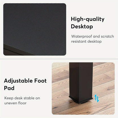 Bureau – Computertafel – Werktafel – Bureaublad – Schrijftafel – Extra Lang 199,9 cm – Duurzaam Gelamineerd Hout – Verstelbare Voetjes Voor Optimale Stabiliteit