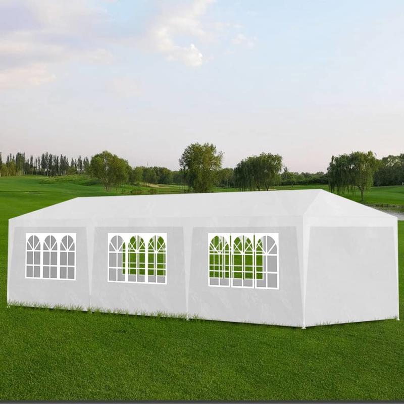 Feesttent – Partytent – Paviljoen – Tuintent – Overkapping – 3x9 Meter – Waterbestendig Polyester – Extra Ruime Feestplek