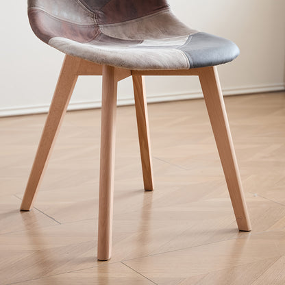 Eetkamerstoelen – Keukenstoelen – Caféstoelen – Wachtkamerstoelen – Moderne Stoelen Bruin – Waterbestendig Kunstleer – Beukenhouten Poten