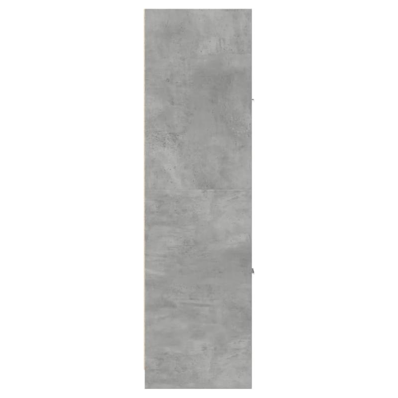 Badkamerkast – Medicijnkastje – Spiegelkast – Opbergkast – Kolomkast – Modern Grijs – 30x41x144 cm – Hout & MDF – Ruimtebesparend – Eenvoudige Montage