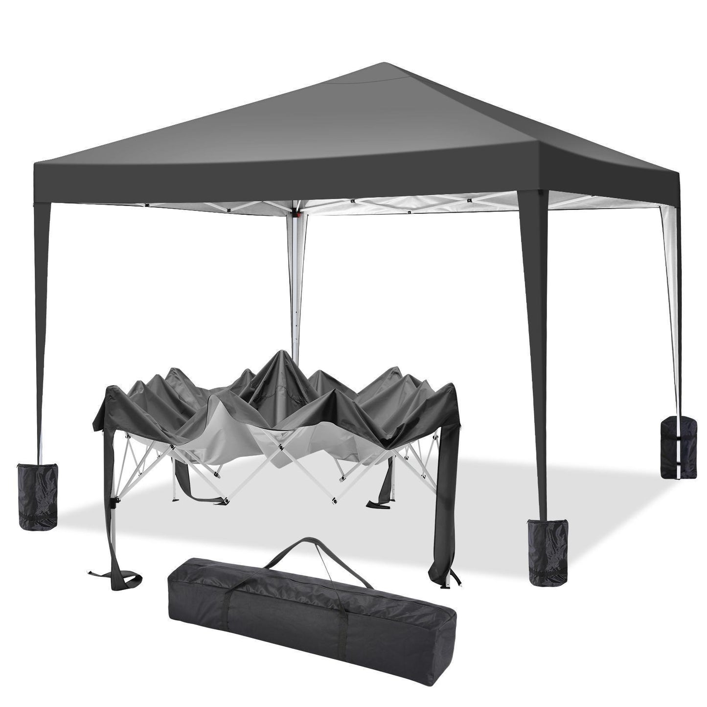 3x3m Easy to Set Up Up Upgraded Pop Up Tent, Portable, Made Of New Material, Suitable for Outdoor Use, Camping Fair Holiday Halloween Events