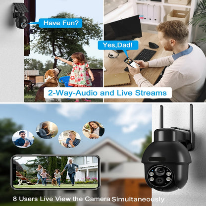 Draadloze Beveiligingscamera – Wifi Camera – 3MP Camera – Nachtzicht Camera – 360° Pan-Tilt – Bewegingsdetectie – Tweerichtingsaudio