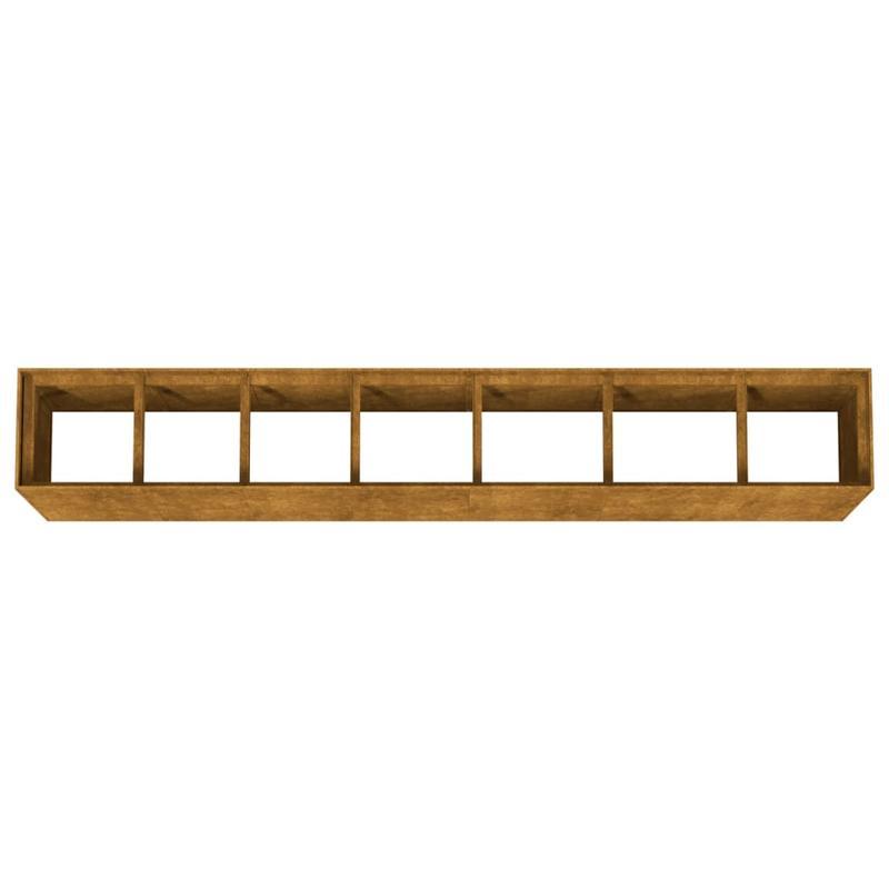 Plantenbak – Bloembak – Tuinbak – Moestuinbak – Kweekbak – Cortenstaal – Verhoogde plantenbak 280x40x80 cm – Weerbestendig en Duurzaam