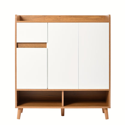 Modern Minimalist Metal Shoe Cabinet with Adjustable Shelves - 6-Drawer Chest of Drawers, Sideboard & Storage Organizer for Home, Space-Saving Contemporary Design, Shoe Cabinet, Sleek Finish Furniture