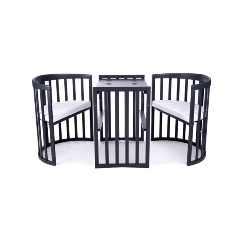 Oval Kinderbed – Babybed – Peuterbed – Wieg – Kinderledikant – 7-in-1 Multifunctioneel – Duurzaam Beukenhout Met Natuurlijke Olie
