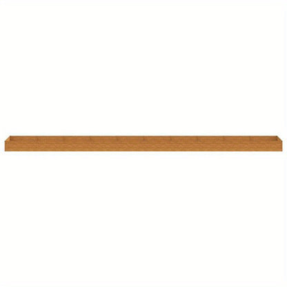 Bloembak – Plantenbak – Tuinbak – Borderbak – Kweekbak – Steel Corten – 960x100x36 cm – Verhoogde Tuin