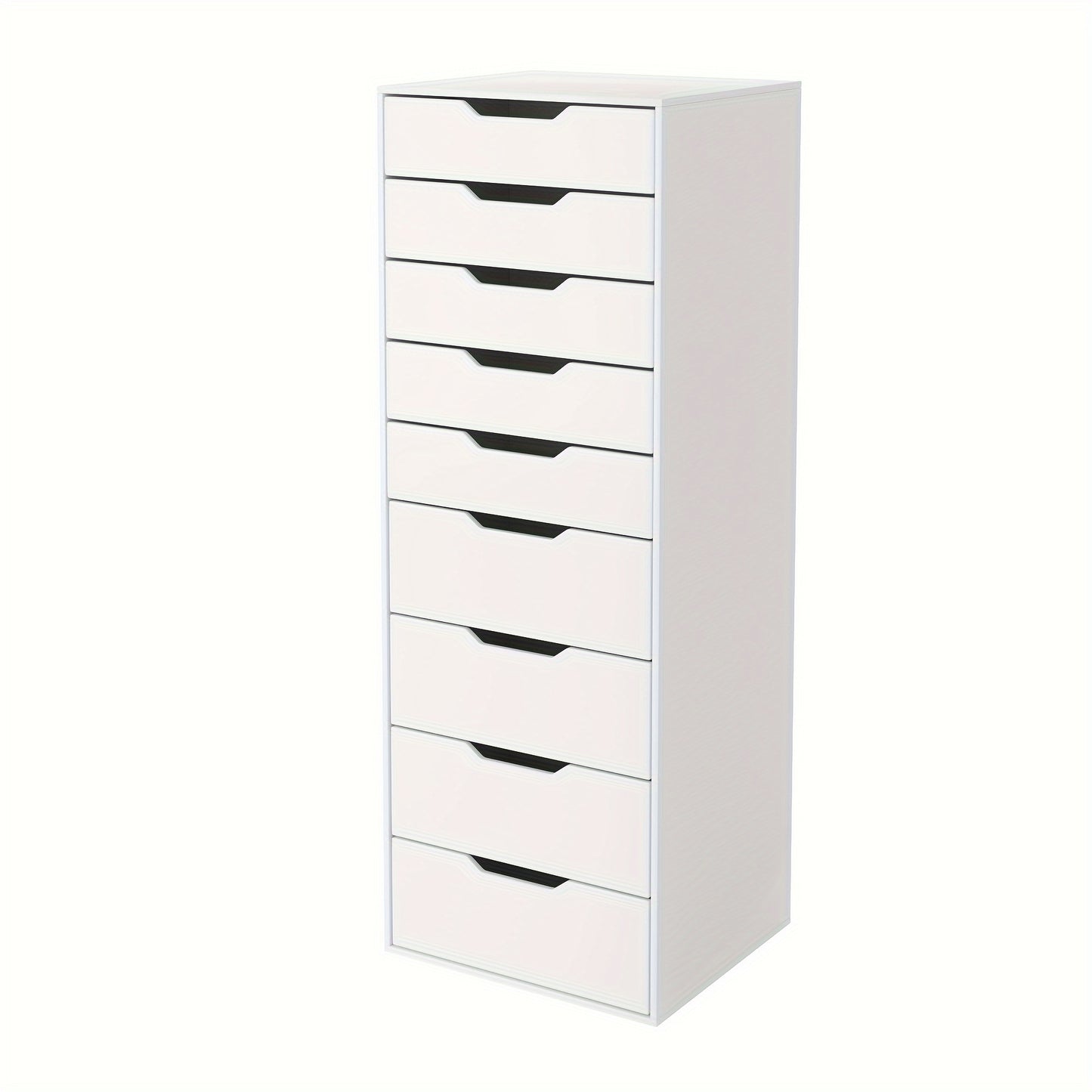 Witte Ladekast – Kommode – Dressoir – Opbergkast – Bureaukast – 6 Ruime Lades – Gouden Handgrepen – Duurzaam Massief Hout – 3.2 Cu Ft Opbergruimte